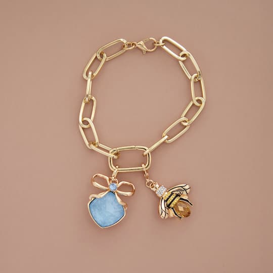 Bumble Bee Austrian Crystal Charm by Bead Landing™